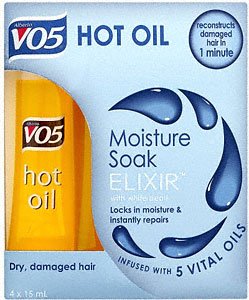 Alberto VO5 Hot Oil Moisture Soak Elixir 4 x15ml